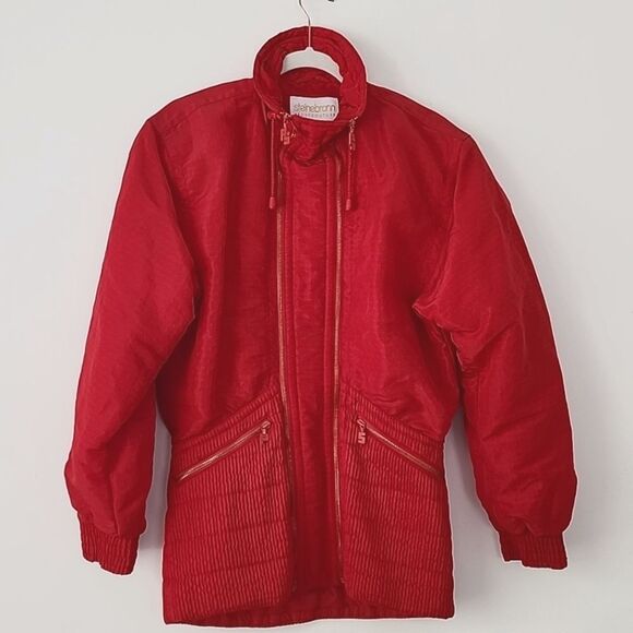 Peter Steinebronn Vintage Red Ski Jacket 8 M - Picture 14 of 14